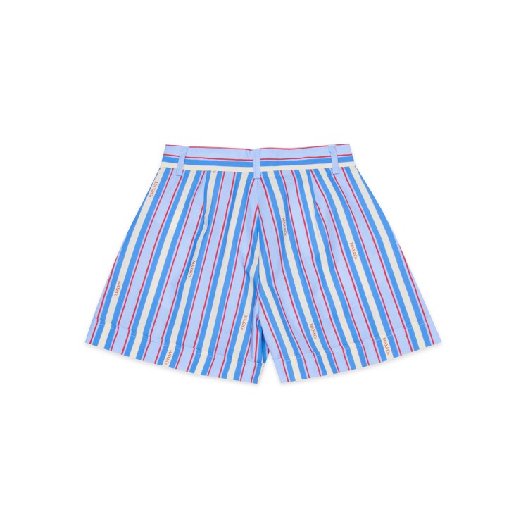 MAX&CO Shorts a righe celesti in cotone bambina