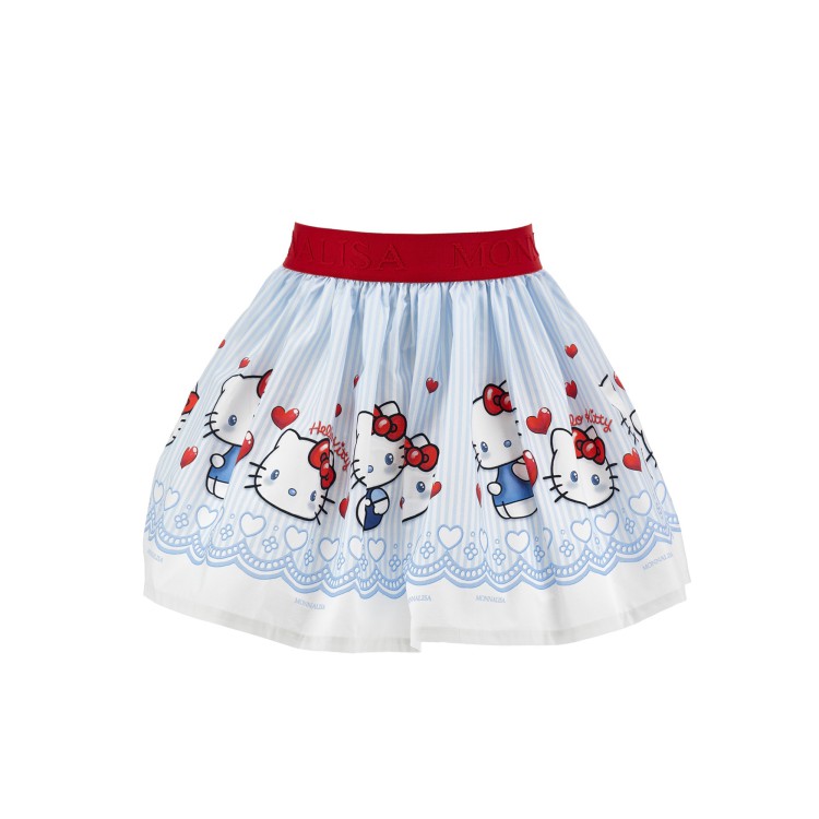 MONNALISA Gonna celeste Hello Kitty bambina