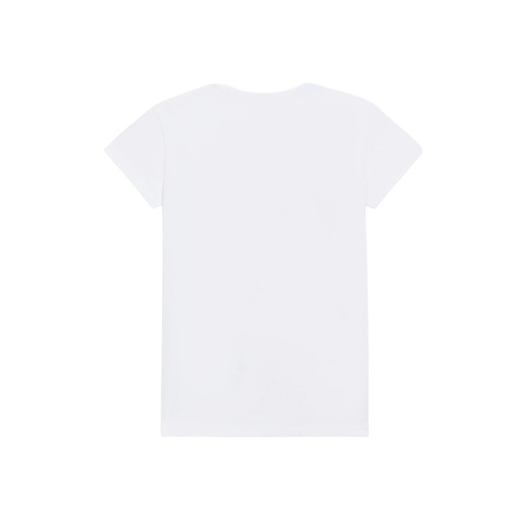 MONNALISA T-shirt bianca con fiori bambina