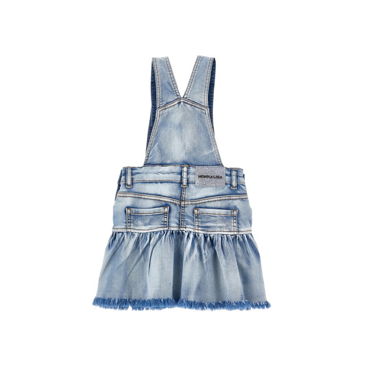 MONNALISA Salopette in denim con limoni bambina