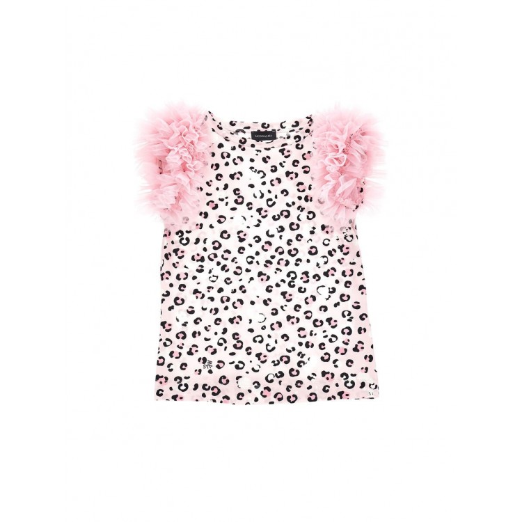 MONNALISA T-shirt fantasia rosa bambina