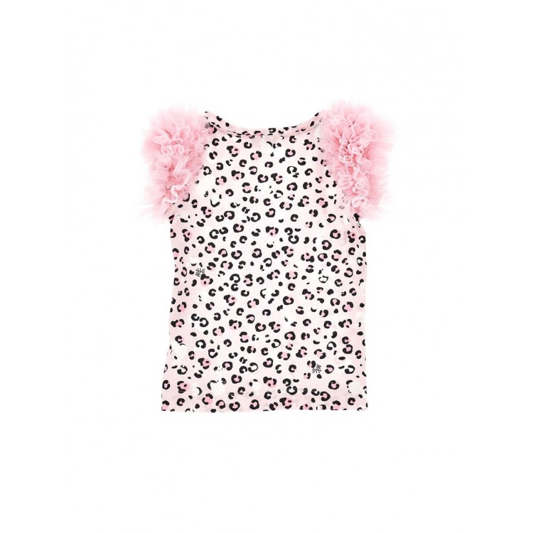 MONNALISA T-shirt fantasia rosa bambina