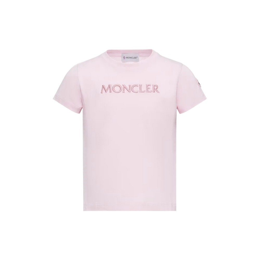 MONCLER T-shirt rosa con...
