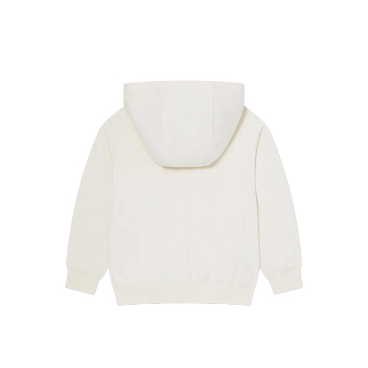 STELLA McCARTNEY Felpa crema full-zip con cappuccio bambina