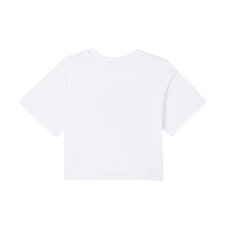 STELLA McCARTNEY T-shirt bianca con logo multicolor bambina