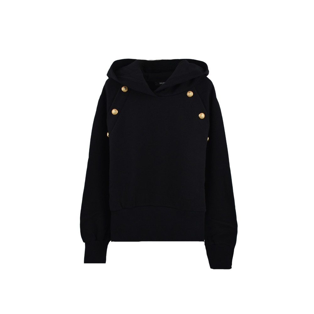 BALMAIN Felpa nera con...