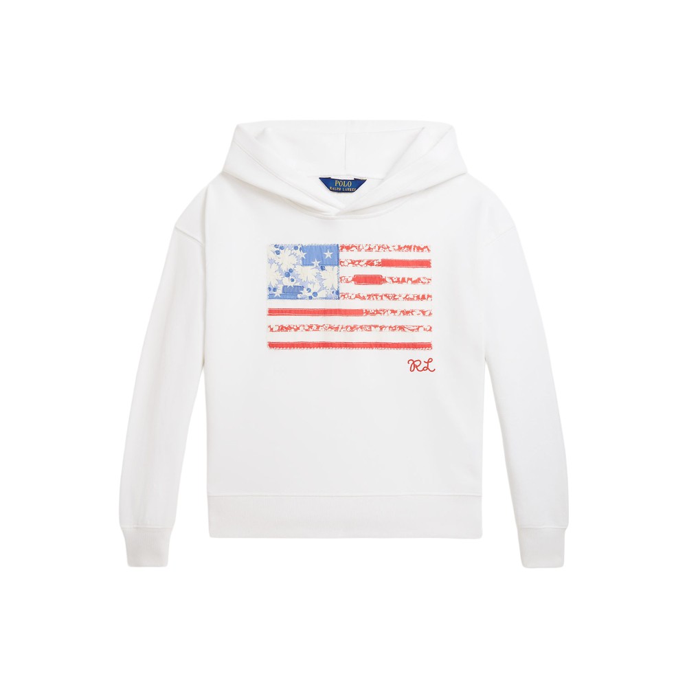 RALPH LAUREN Felpa bianca...