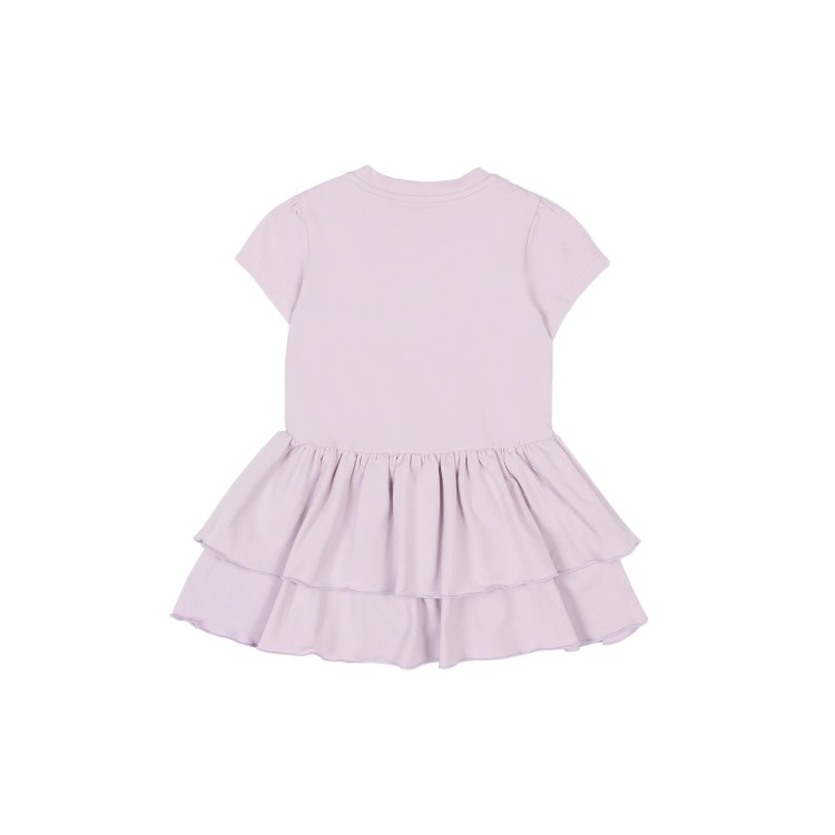 MONCLER Abito lilla con logo neonata