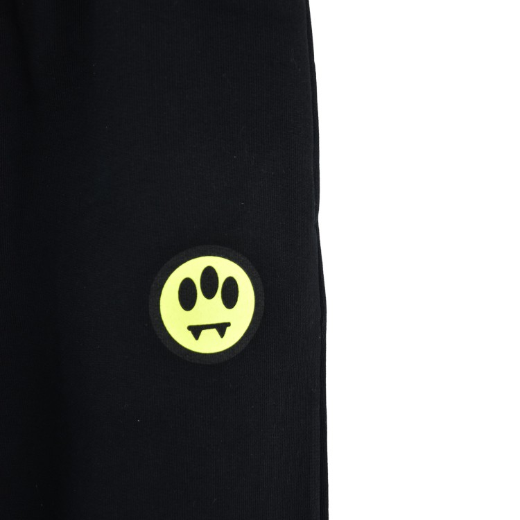 BARROW Pantaloni neri in felpa con logo bambini
