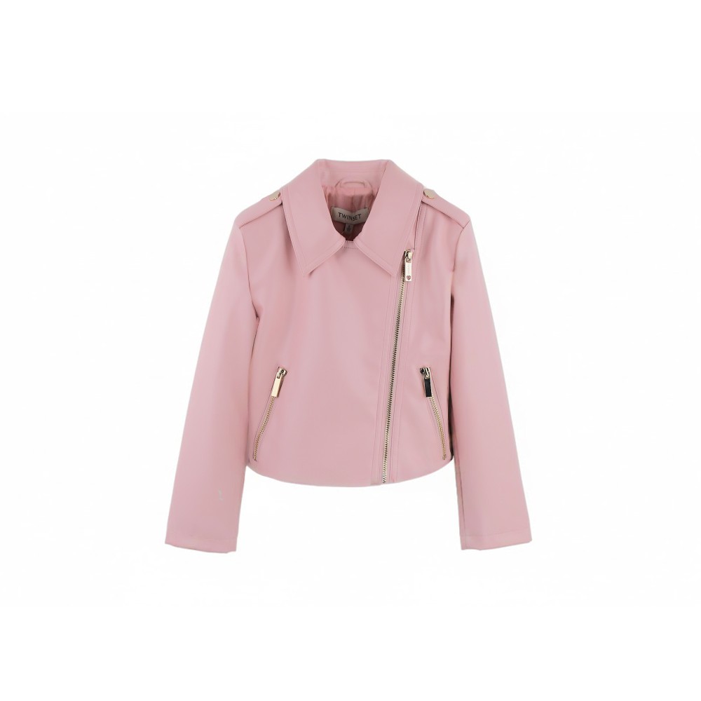 TWIN-SET Chiodo rosa...