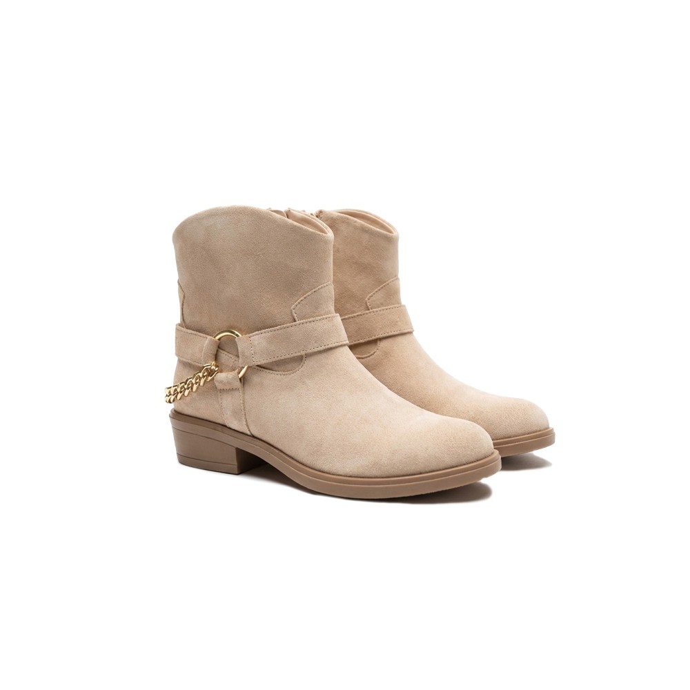 TWIN-SET Stivaletto beige...