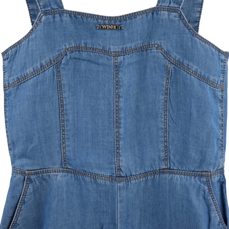 TWIN-SET Tuta lunga in chambray bambina (foto)