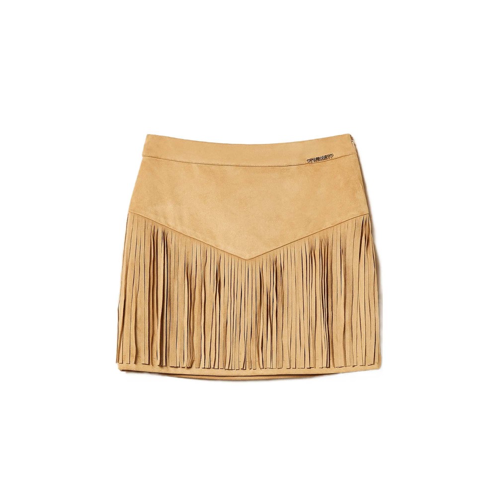 TWIN-SET Gonna beige con...