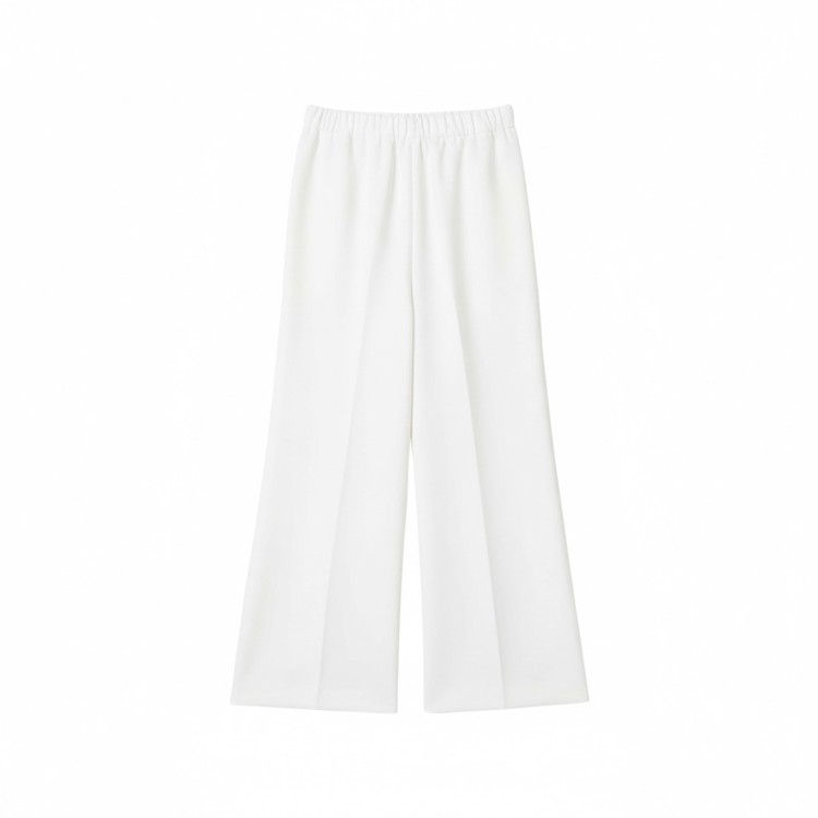 TWIN-SET Pantaloni bianchi flare in crêpe bambina