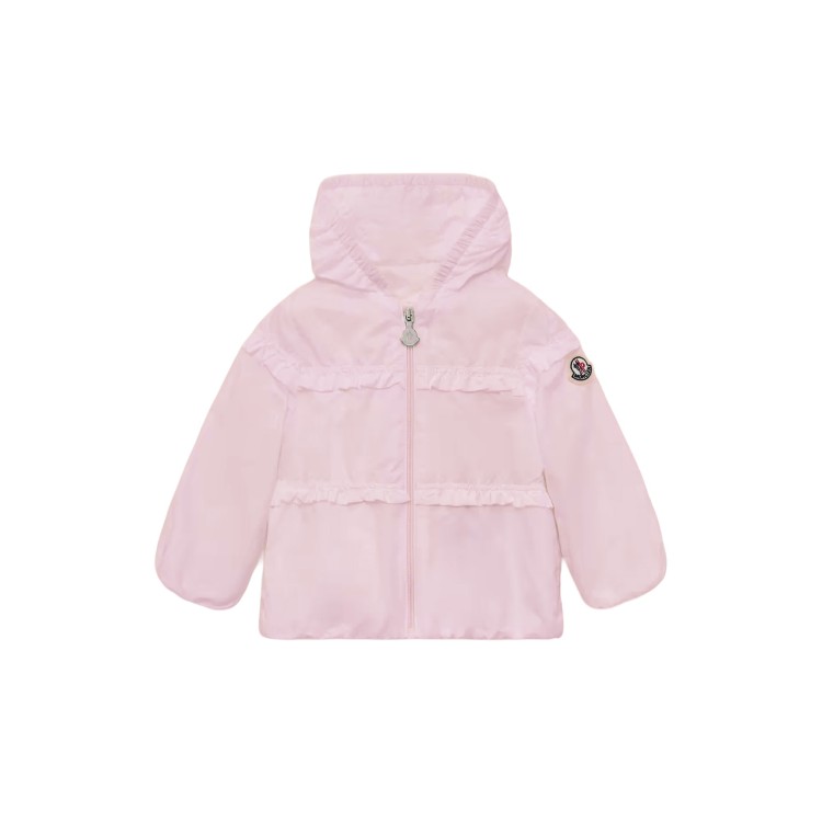 MONCLER Giacca rosa impermeabile Hiti neonata