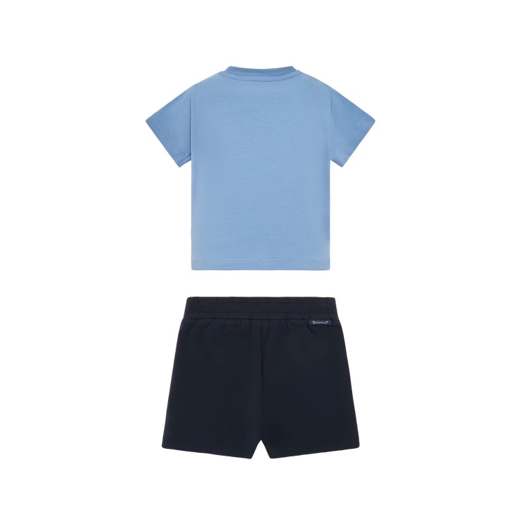 MONCLER Set t-shirt e shorts in cotone neonato