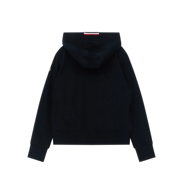 MONCLER Felpa blu navy full-zip bambini