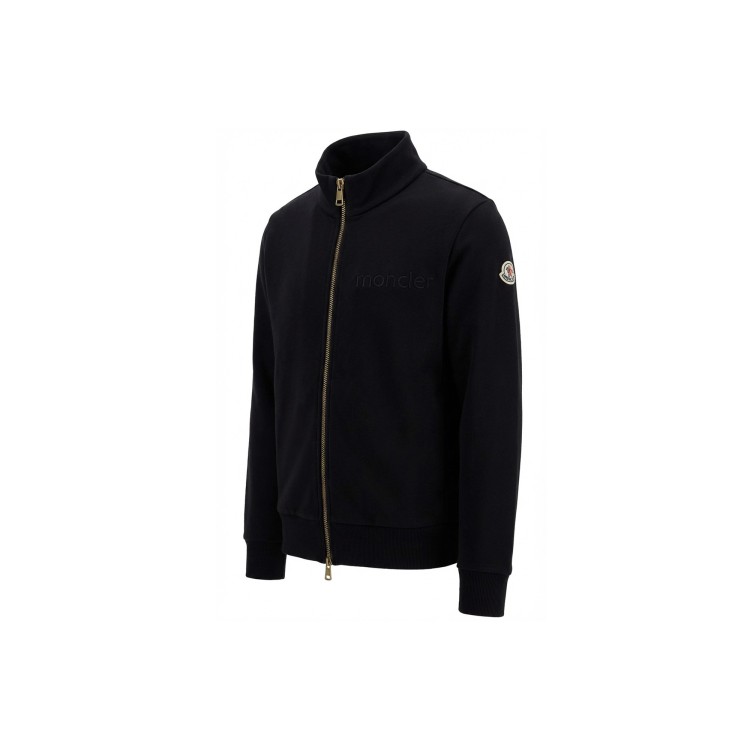 MONCLER Tuta nera girocollo bambina