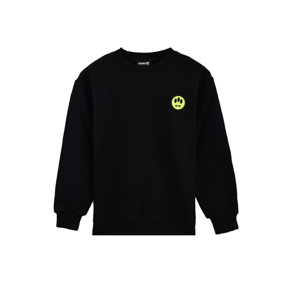 BARROW Felpa nera girocollo...