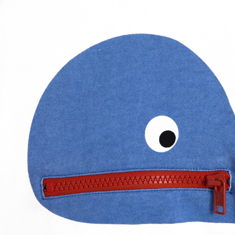 STELLA McCARTNEY Felpa bianca interattiva neonato (foto)