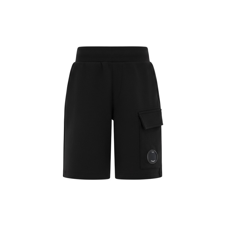 C.P. COMPANY Shorts neri in felpa bambino