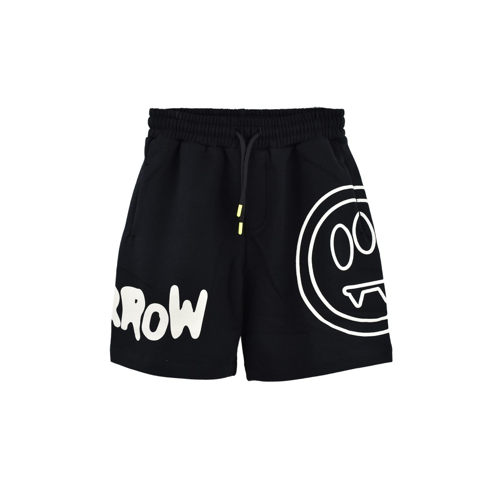 BARROW Shorts neri in felpa...
