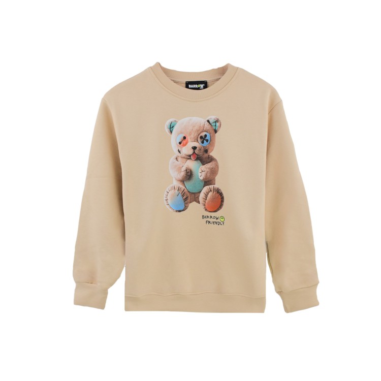BARROW Felpa sabbia girocollo Barrow Bear bambini
