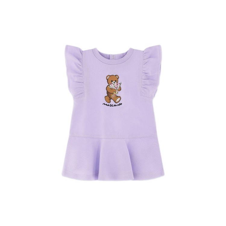 MOSCHINO Abito lilla Teddy Bear neonata