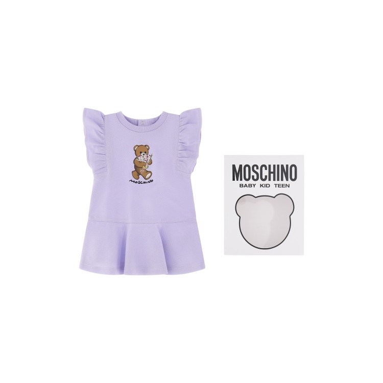 MOSCHINO Abito lilla Teddy Bear neonata