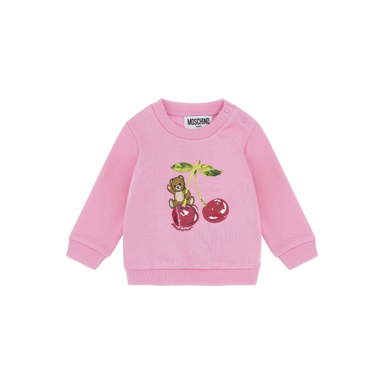 MOSCHINO Felpa rosa Teddy Bear neonata