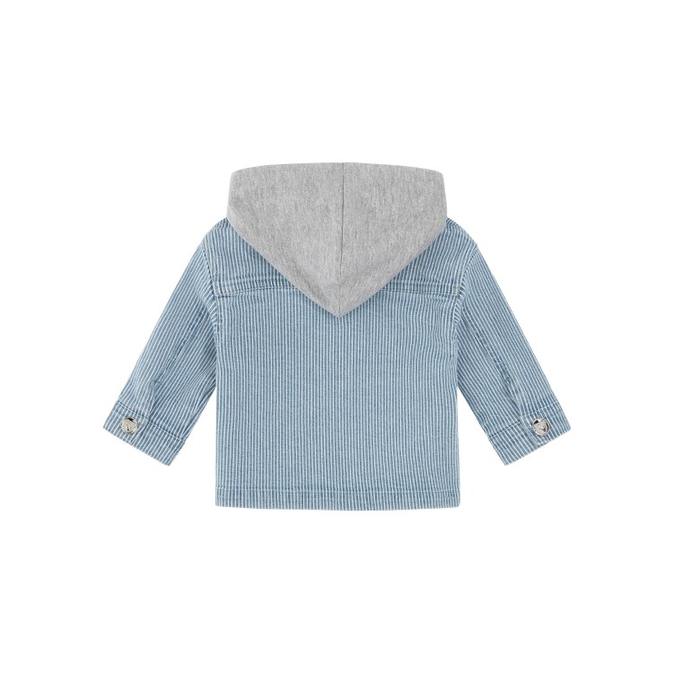 MOSCHINO Giubbino in denim con cappuccio neonato