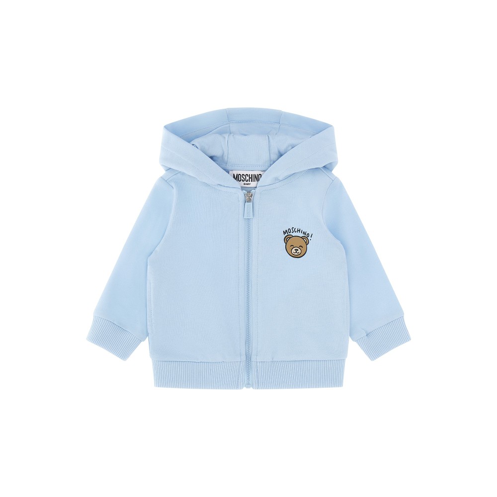 MOSCHINO Felpa celeste...