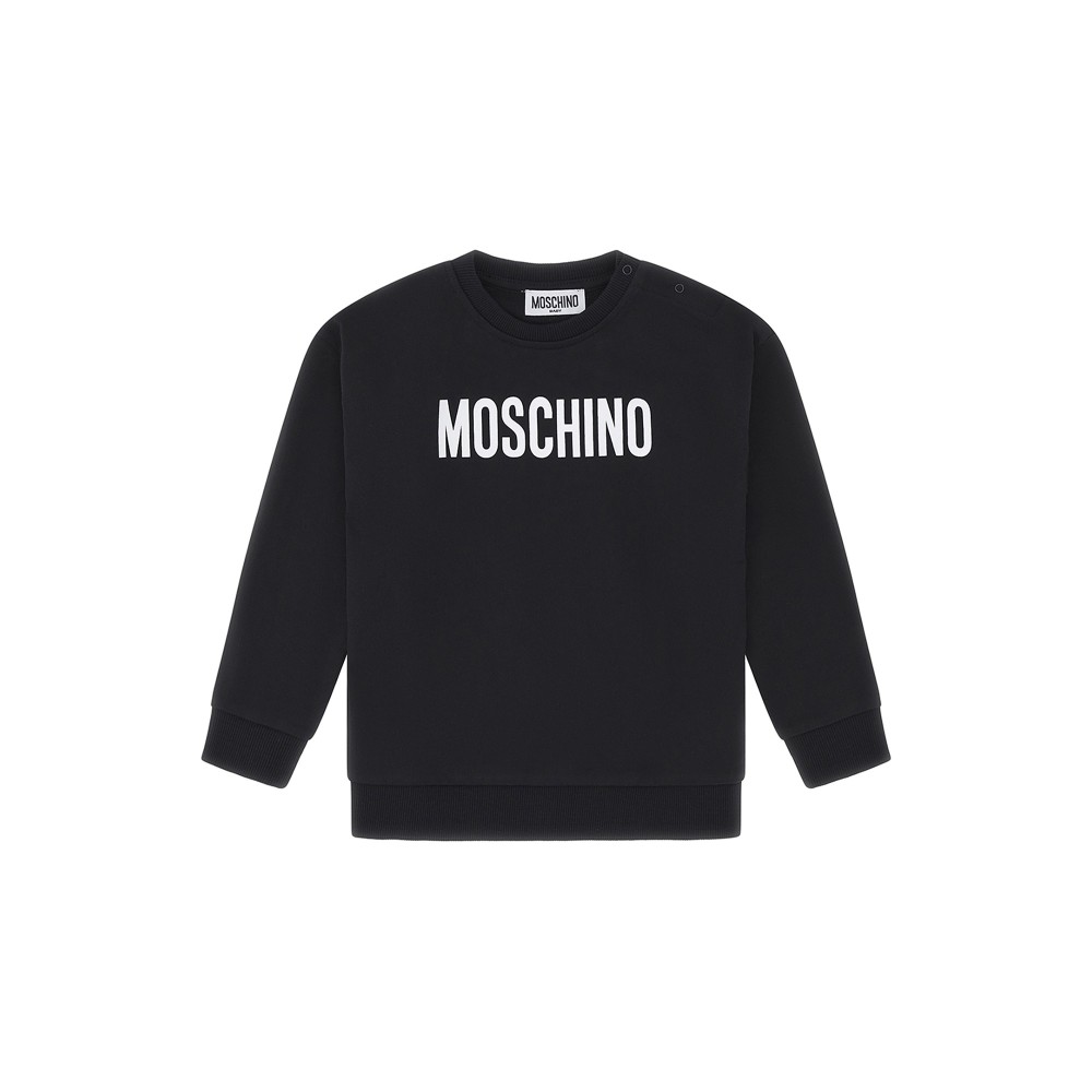 MOSCHINO Felpa nera con...
