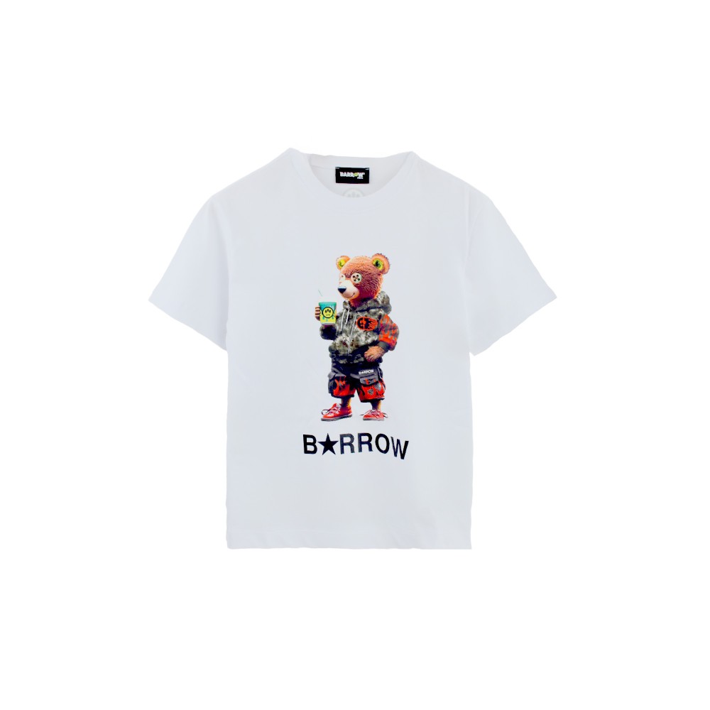 BARROW T-shirt bianca con...