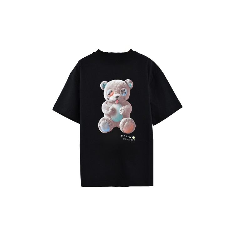 BARROW T-shirt nera con stampa Barrow friendly bambini