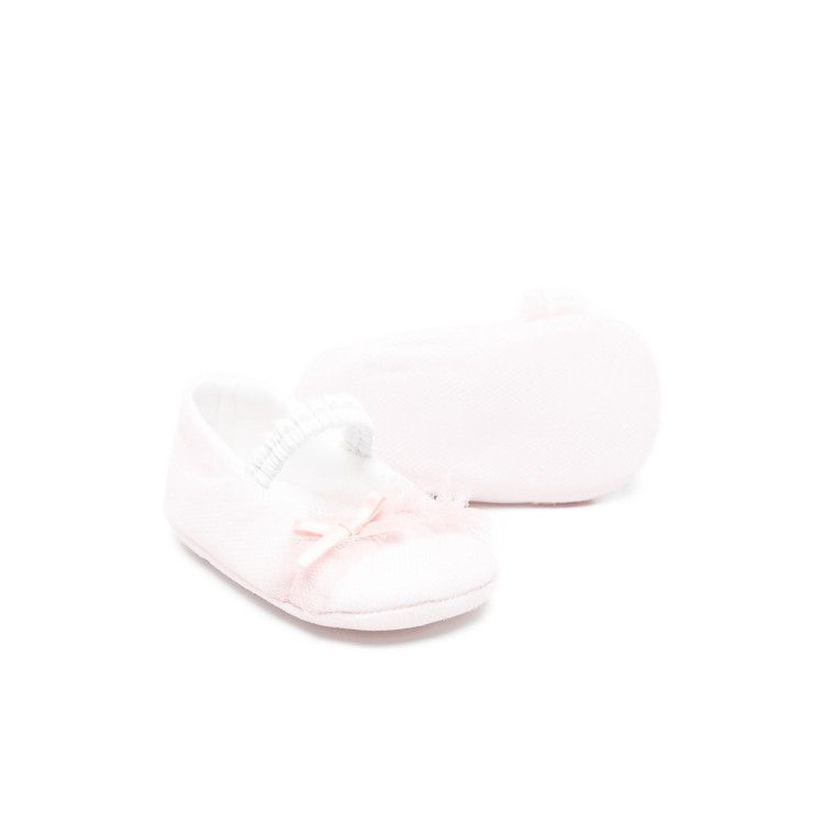 COLORI CHIARI Scarpine bianche e rosa neonata