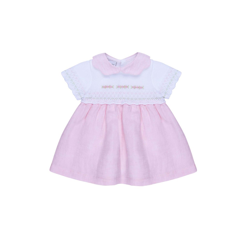 MARLU' Abito bianco e rosa...