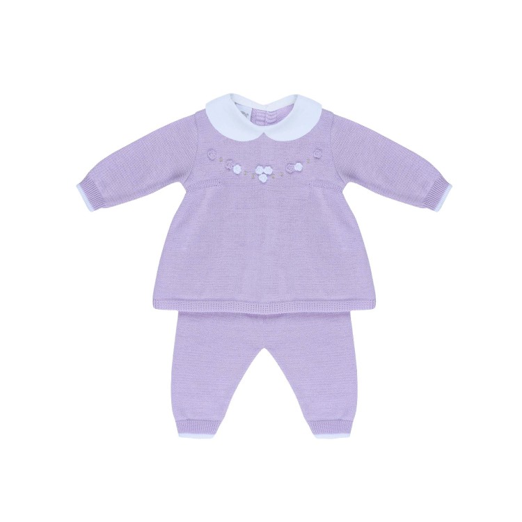 MARLU' Completo lilla due pezzi neonata