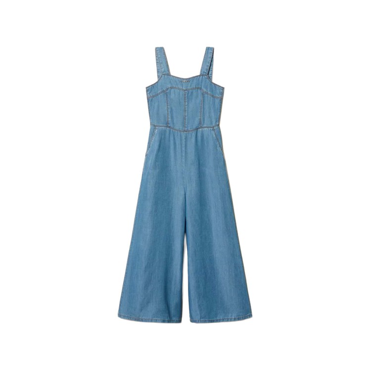 TWIN-SET Tuta lunga in chambray bambina
