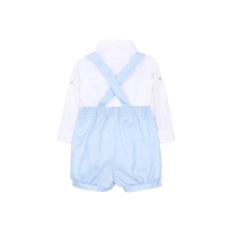 COLORI CHIARI Completo tre pezzi celeste neonato