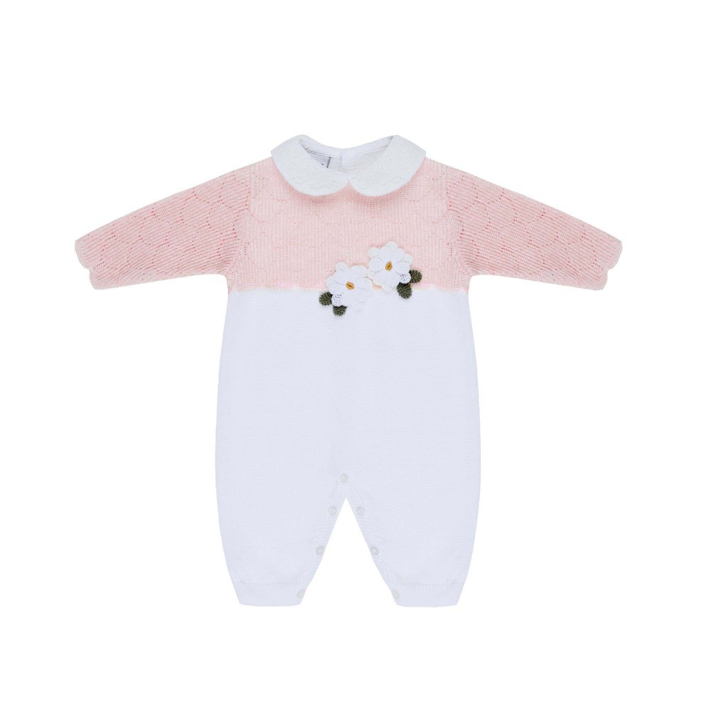 MARLU' Tutina bianca e rosa...