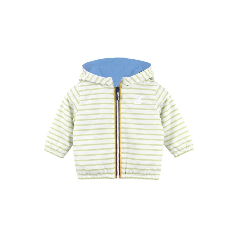K-WAY Giubbotto celeste reversibile neonato
