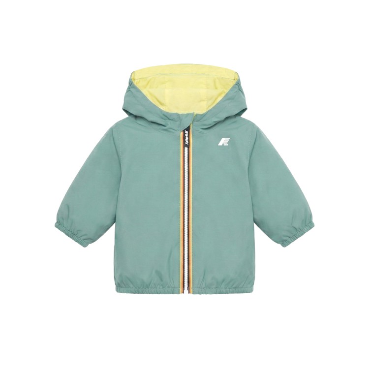 K-WAY Giubbotto verde reversibile neonato