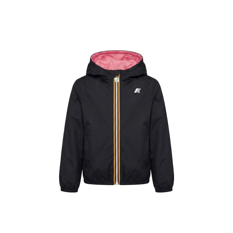 K-WAY Giubbotto nero reversibile bambina