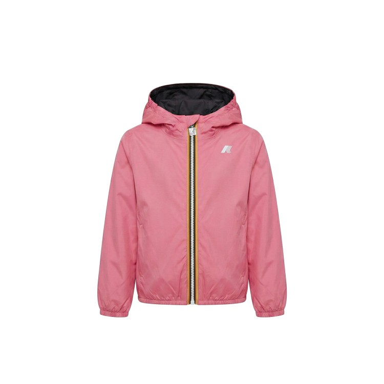 K-WAY Giubbotto nero reversibile bambina