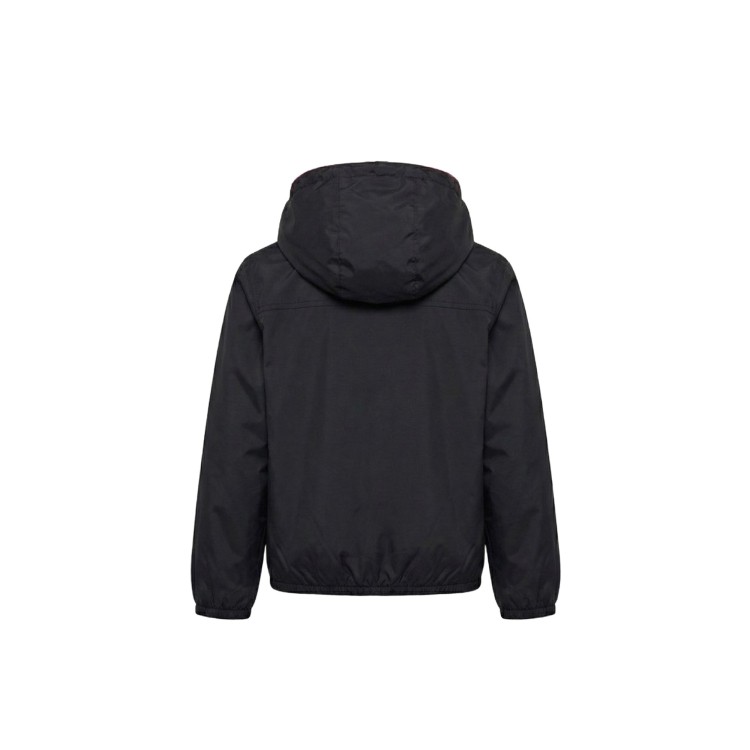 K-WAY Giubbotto nero reversibile bambina