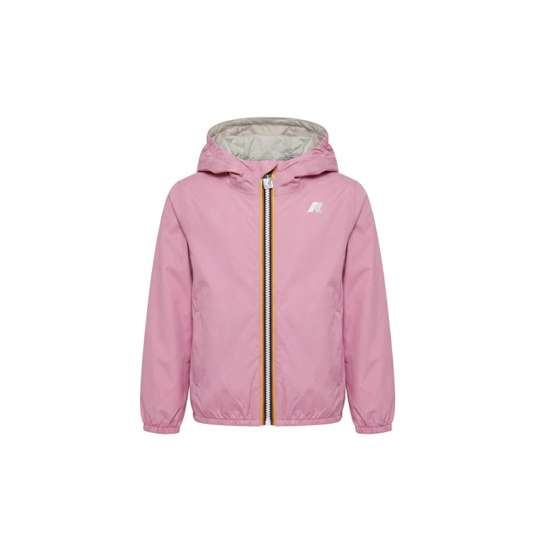 K-WAY Giubbotto rosa reversibile bambina