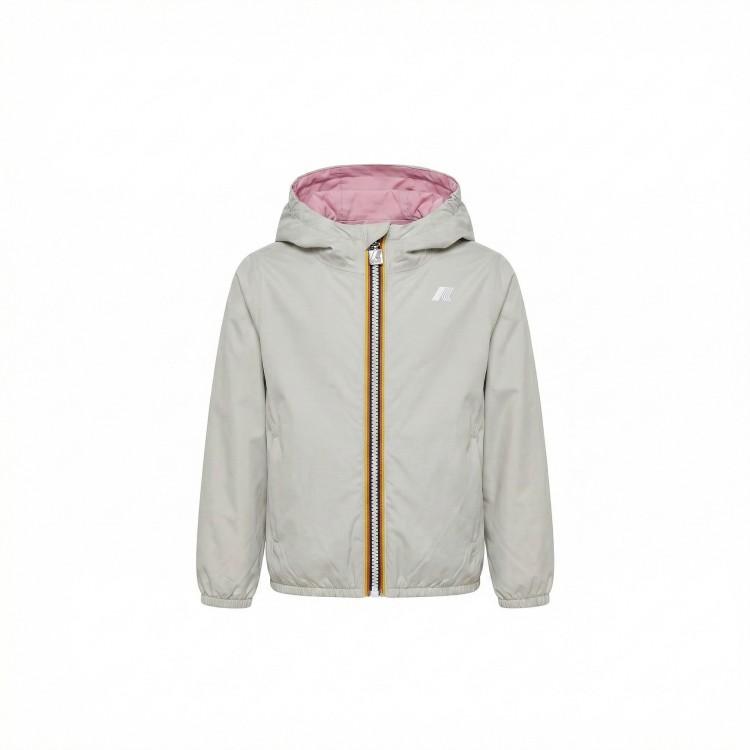 K-WAY Giubbotto rosa reversibile bambina