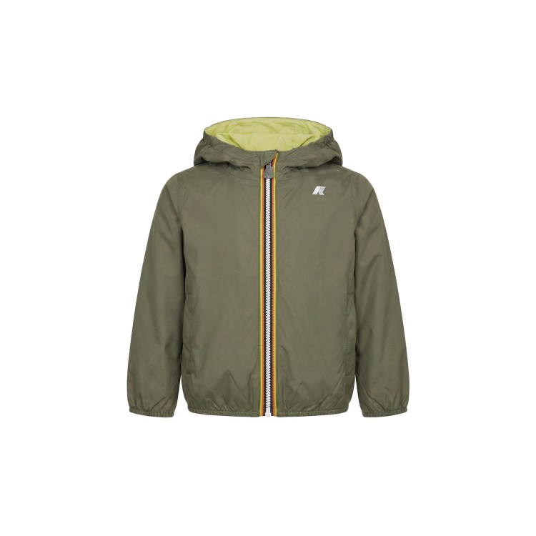 K-WAY Giubbotto verde reversibile bambino
