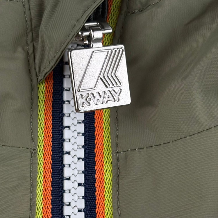 K-WAY Giubbotto verde reversibile bambino